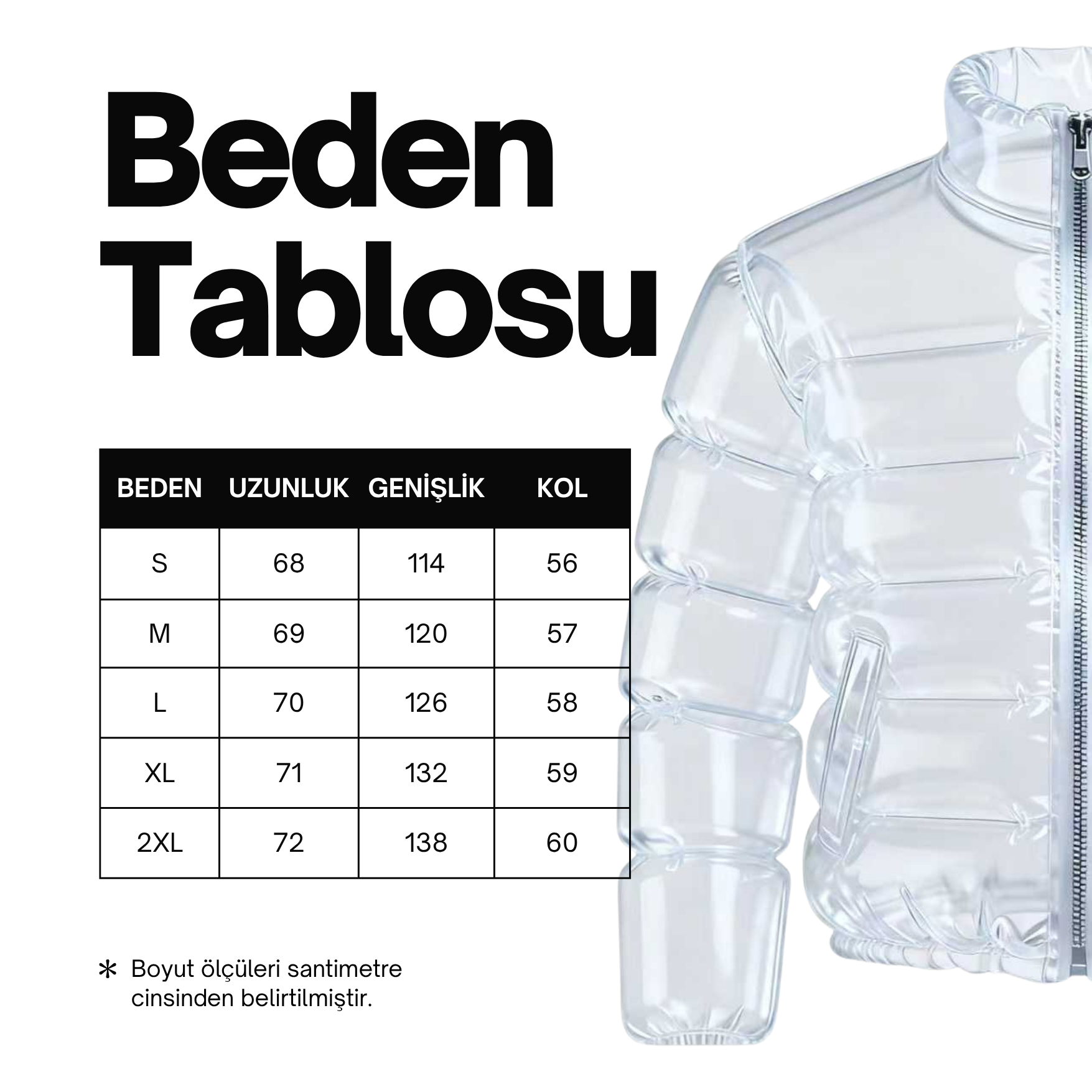 İçecek Hazneli Şişme Mont