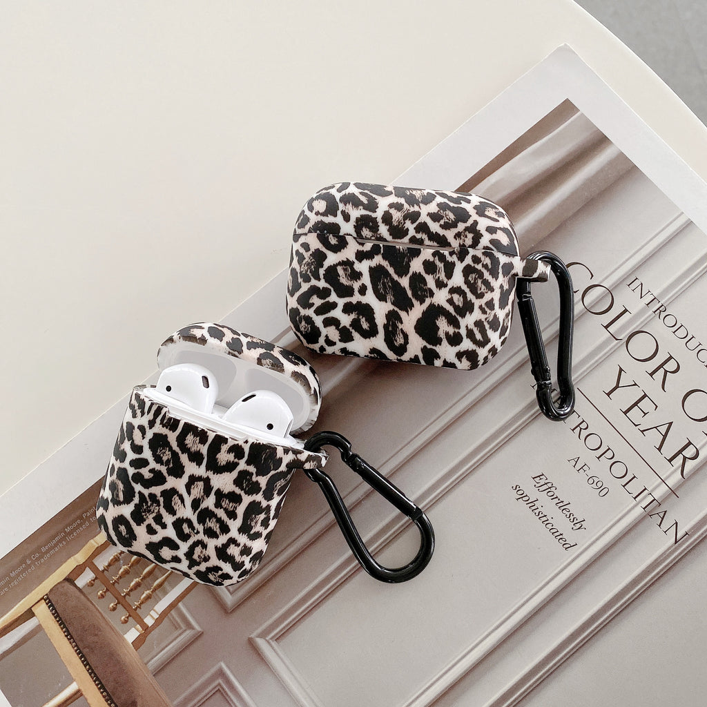 Leopar Desenli AirPods Koruyucu Kılıf