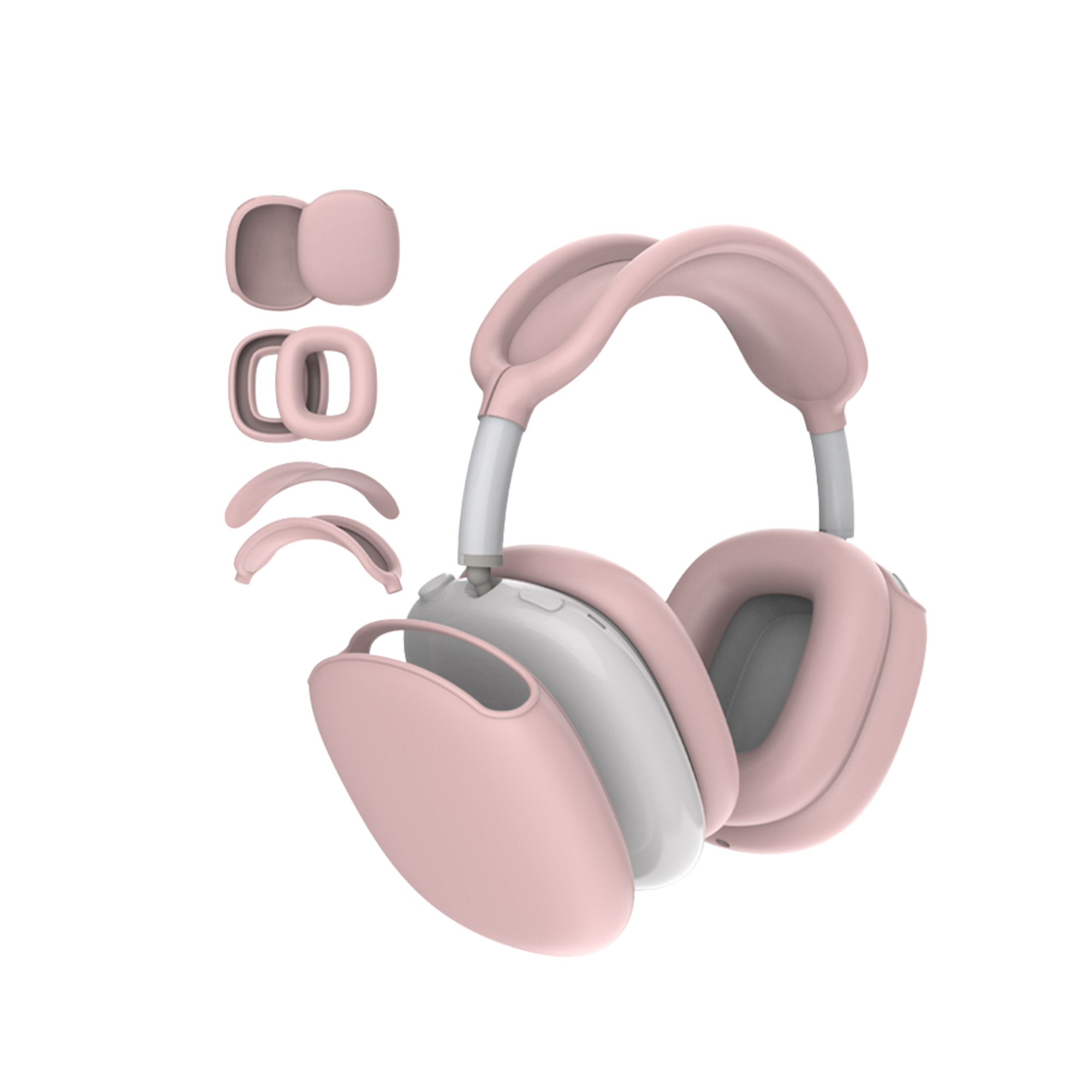 AirPods Max için 4 Parçalı Silikon Kılıf
