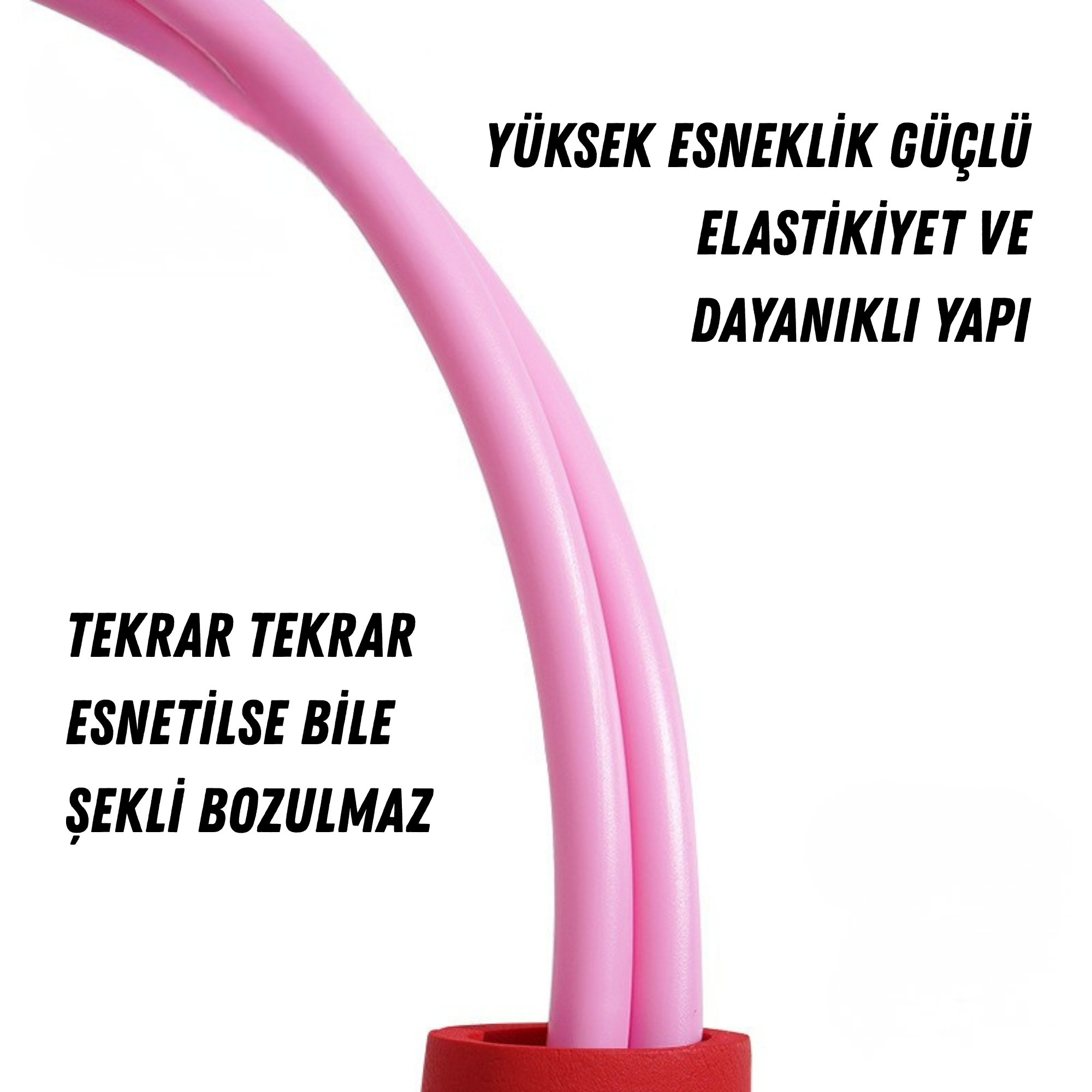 Çocuk Zıplama Egzersiz Oyuncağı – Denge ve Koordinasyon Geliştirici Sesli Zıplama Aleti - Kırmızı Renk