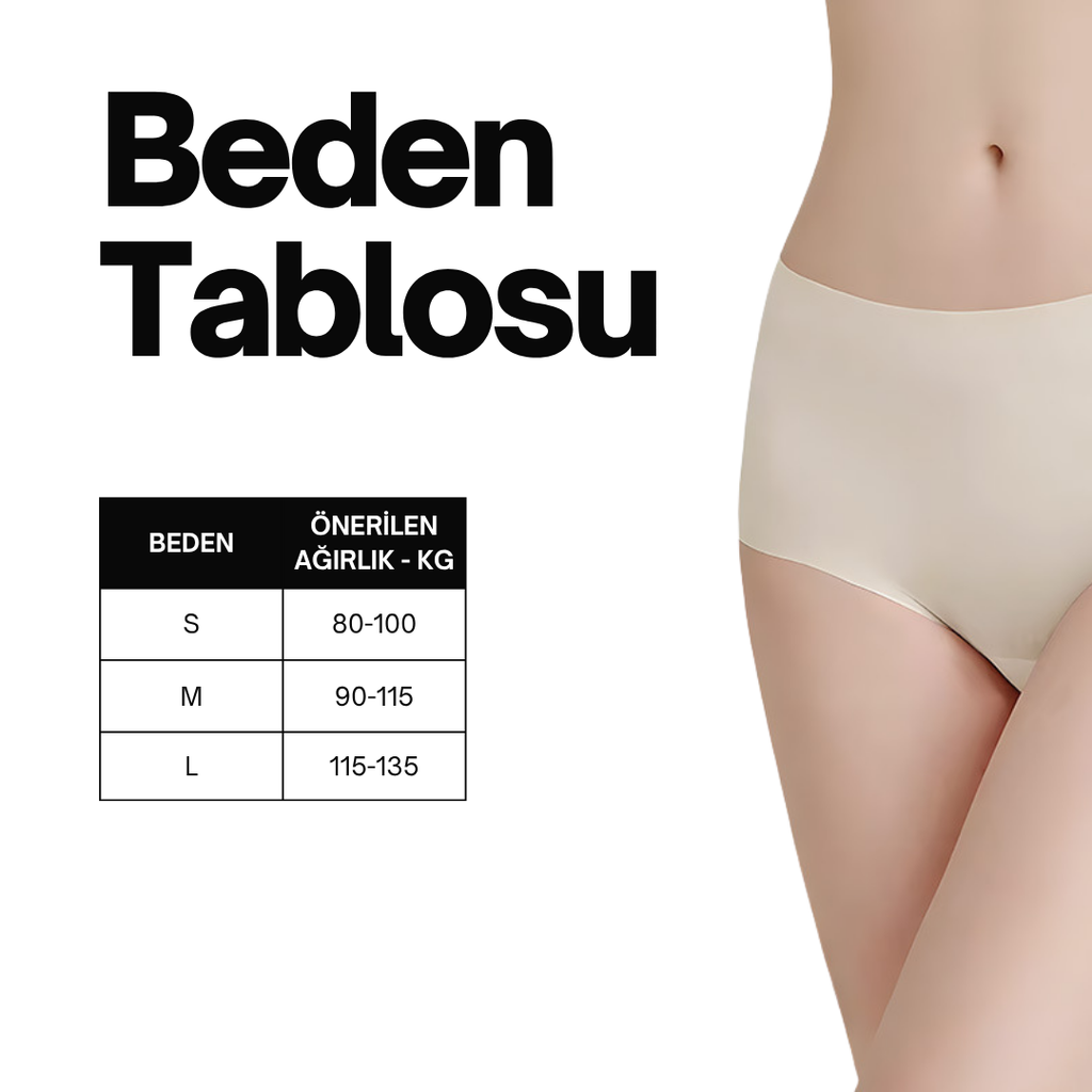 Ön Bölge Gizleyici Dikişsiz Külot