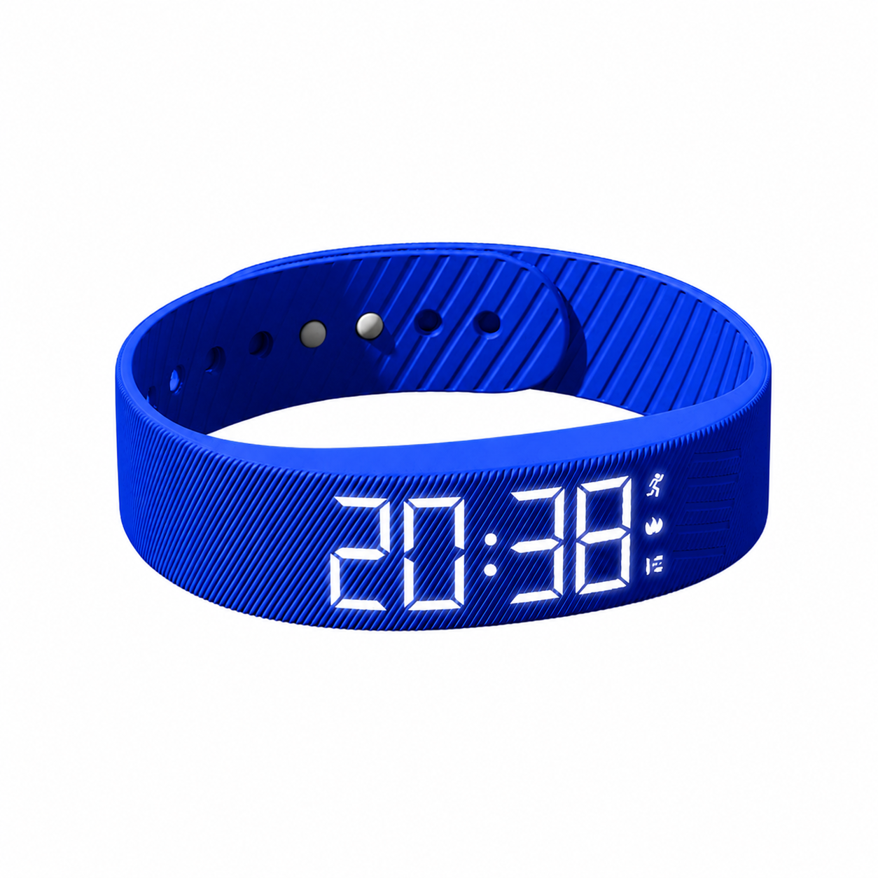 Alarm ve Adım Sayarlı Titreşimli Akıllı LED Bileklik