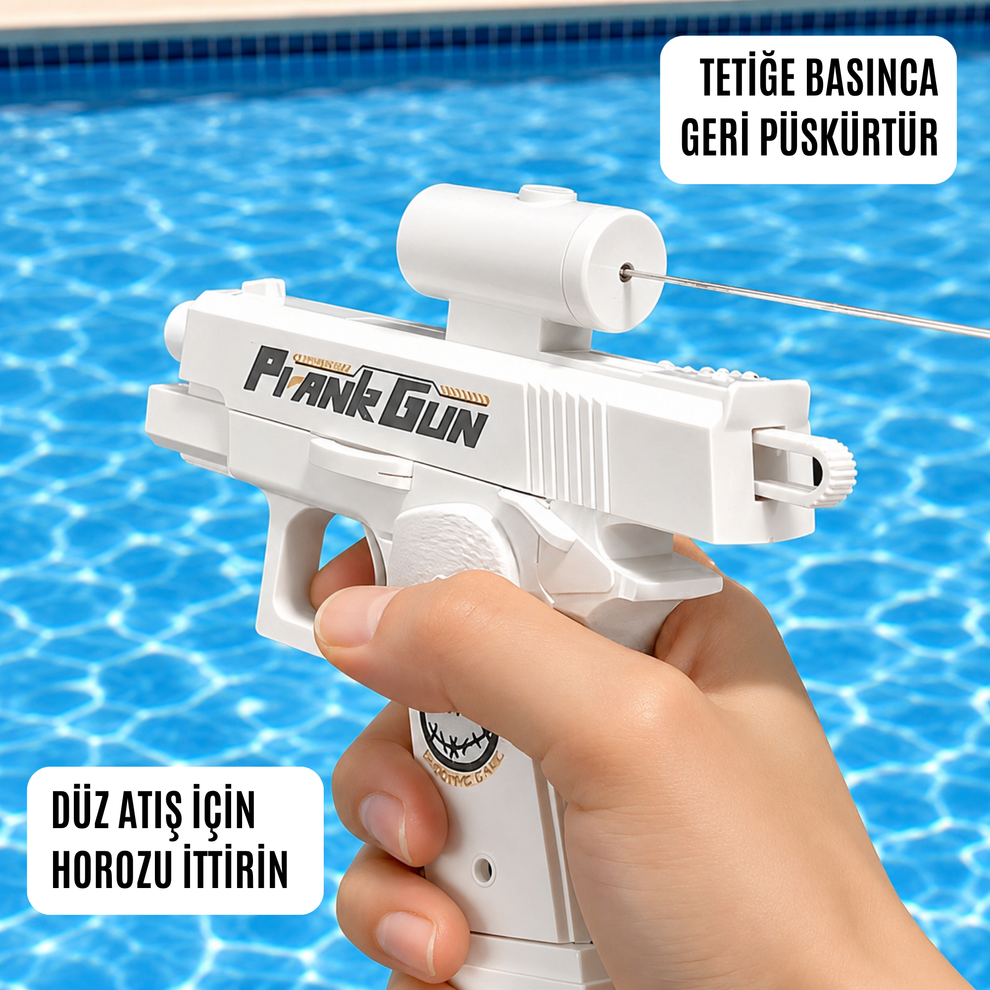 Şaka Su Tabancası – Geri Püskürtmeli Tuzaklı Tasarım